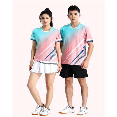 購入 男性と女性の快乾性バドミントンスーツ テーブルテニススーツ 普通のボールスーツ online manufacture